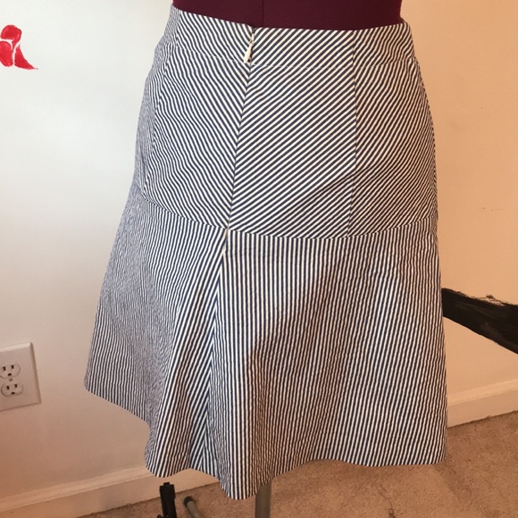 Blue and White A Line Skirt - Picture 3 of 3